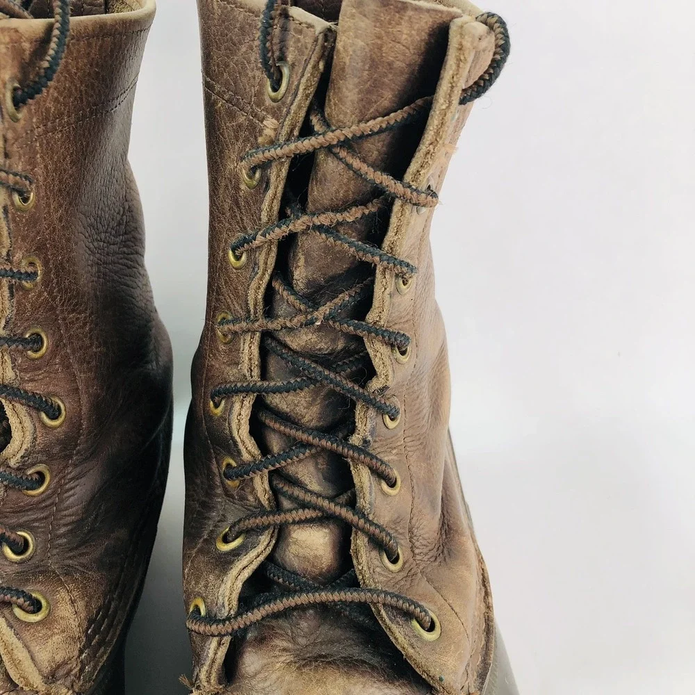 VTG LL Bean Mens 13 Wide Maine Hunting Shoe Duck Boots Leather Rubber MCM 60-70s